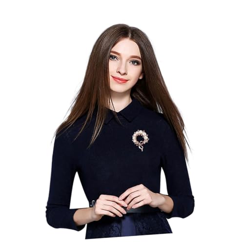 HORIALENCE 1 Stück Frauen Brosche mit Perlen und Strass Anstecknadel für Kostüme und Partys Gold für Besondere Anlässe und Dekoration von HORIALENCE