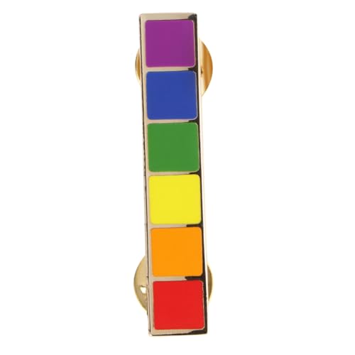 HORIALENCE 1 Stück Lgbt Rainbow Brosche Farbige Anstecknadel für Vielfalt für Casual Outfits Hochzeiten oder Besondere Anlässe Hochwertige Verarbeitung Einzigartiges Design für Modebewusste von HORIALENCE