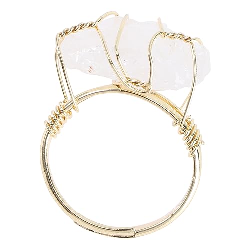 HORIALENCE Verstellbare Fingerringe Aus Natürlichem Edelstein Dekorative Schmuckringe Einstellbarer Ring Für Party Und Tanzauftritte Angenehm Zu Tragen von HORIALENCE