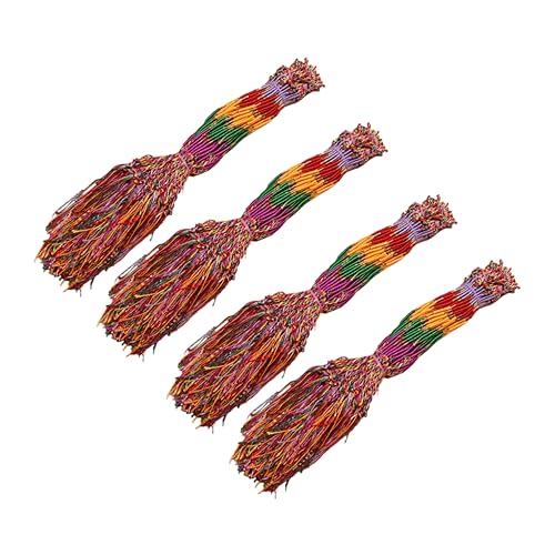 HORIALENCE 100 Stück Bunte Handgewebte Armbänder Verstellbare Armband für Frauen und Männer Modisches Freundschaftsarmband Zufälligen Farben für Strandpartys und Tägliches Zufällige Farbe von HORIALENCE