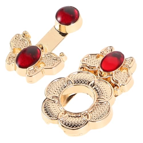 HORIALENCE 10stücke Metall-hakenverschluss Mit Edelstein-einlage Traditioneller Kleidungsverschluss Für Hanfu-anzüge Retro Haken Für Chinesische Outfits Dekoratives Schnallen Kleidung HORIALENCE 10stücke Metall-hakenverschluss Mit Edelstein-einlage Traditioneller Kleidungsverschluss Für Hanfu-anzüge Retro Haken Für Chinesische Outfits Dekoratives Schnallen Kleidung von HORIALENCE