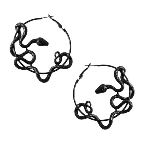 HORIALENCE 1Paar Schlangenohrringe Legierung Kreative Snake Earbob für Damen für Looks Langlebigen Schmuck Schädliche Substanzen von HORIALENCE