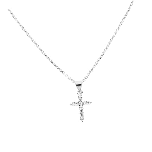 HORIALENCE Kreuzförmige Halskette Für Damen Schicke Halskette Aus Hochwertigem Material Halsschmuck Für Frauen Und Mädchen Für Partys Feiertage Und Alltagskleidung von HORIALENCE