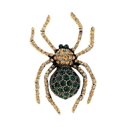 HORIALENCE Retro Spinne Brosche Formgebrochene Brosche Mit Strass Dekor Für Mädchen Und Damen Geburtstagsgeschenk Pin von HORIALENCE