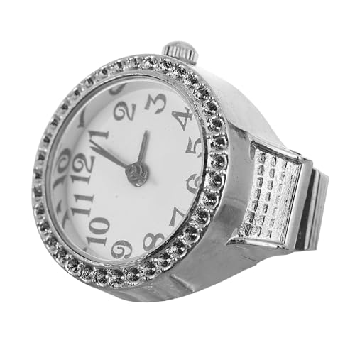 HORIALENCE 1Stück Ring Uhr Damen Fingeruhr Elegant Verstellbar Uhr für Besondere Anlässe Perfektes für Freunde Familie von HORIALENCE