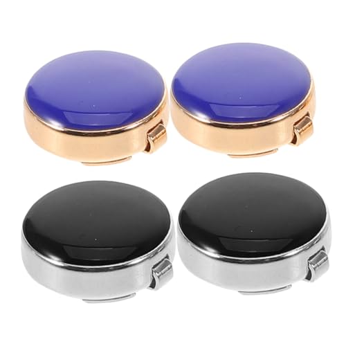 HORIALENCE 2 Paare Herren Tuxedo Manschettenknöpfe Formelle Accessoires für Hochzeiten Business Meetings Besondere Anlässe Langlebige Knopfabdeckungen von HORIALENCE