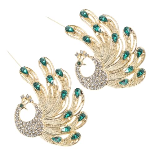 HORIALENCE 2stücke Brosche Anstecknadel Strass Vogelform Damen Für Kleidung Abendkleid Pullover Strickjacke Hemd Kragen Vertuschen Pin Broschen Zubehör von HORIALENCE