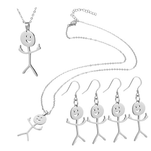 HORIALENCE 2 Sätze Schmuckset für Damen Teilige Silberne Halskette und Ohrringe Elegantes Design für Hochzeiten Partys und Besondere Anlässe HORIALENCE 2 Sätze Schmuckset für Damen Teilige Silberne Halskette und Ohrringe Elegantes Design für Hochzeiten Partys und Besondere Anlässe von HORIALENCE