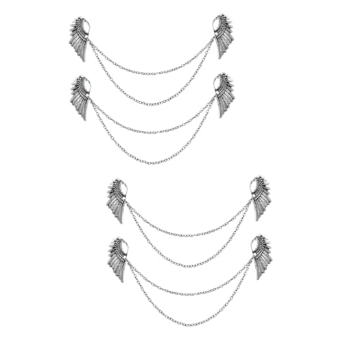 HORIALENCE 2 Sätze Vintage Anstecknadeln Mit Engelsflügel Design Broschen Für Damen Und Herren Als Kleidung Zubehör Für Anzüge Und Shirts 2 Stück * 2 von HORIALENCE