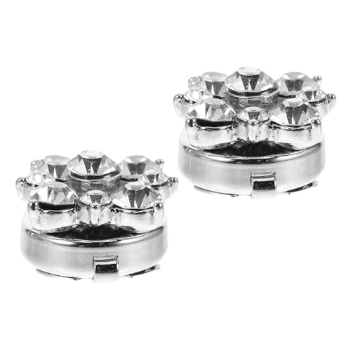 HORIALENCE 2 Stück Hemd -Strass -Manschettenknöpfe Hemdknopf-Clips Kleiderknopf Hemdkragen Dekoration Smokingstollen Hemdärmelknöpfe dekorative Knopfabdeckungen Zinklegierung Silber HORIALENCE 2 Stück Hemd -Strass -Manschettenknöpfe Hemdknopf-Clips Kleiderknopf Hemdkragen Dekoration Smokingstollen Hemdärmelknöpfe dekorative Knopfabdeckungen Zinklegierung Silber von HORIALENCE