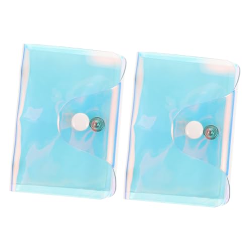 HORIALENCE 2stücke Kartenhalter Holografisch Für Damen Herren Transparentes Kreditkartenetui Aus PVC Material Multifunktional Reisen Geschäft Nutzung von HORIALENCE