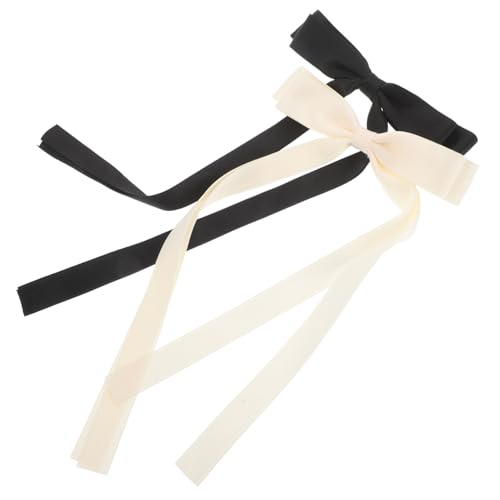 HORIALENCE 2stücke Schleifen-haarspangen Aus Stoff Für Damen Haarschmuck Mit Schleife Für Mädchen Haarspangen Mit Band Accessoires Für Kleinkinder Französische Für Alltag von HORIALENCE
