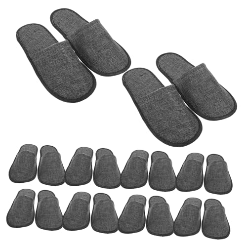 HORIALENCE 20 Stück Einweg Hausschuhe Unisex Leicht Rutschfest Gäste Slipper für Hotel Reise Zuhause Spa von HORIALENCE