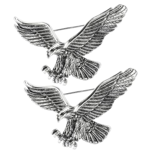 HORIALENCE 2stücke Eagle Broche Vintage Anstecknadel Für Kleidung Schal Brosche Für Damen Und Herren Brosche Für Damen Und Herren von HORIALENCE
