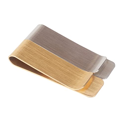 HORIALENCE 2stücke Metall-geldklammer Hochwertige Messing Edelstahl-geldscheinklammern Für Geld Karten Und Banknoten Flexibles Werkzeug Für Freizeit von HORIALENCE