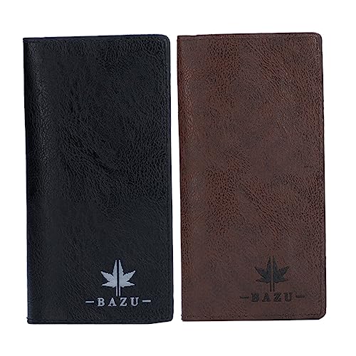 HORIALENCE Herren Geldbörse 2 Stück Brieftasche Aus Pu Modisches Portemonnaie Für Männer Praktische Geldaufbewahrung Für Alltag Und Reisen Business Geldbörse Mit von HORIALENCE