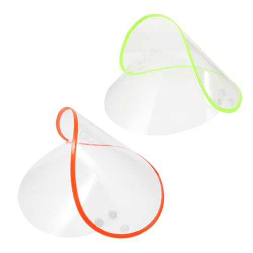 HORIALENCE 2stücke Transparentes Ersatz-hutvisier Wasserdichtes Regenponcho-hut Mit Klarsichtschirm Für Schutz Vor Regen Und Montagewerkzeug Orange Grün von HORIALENCE