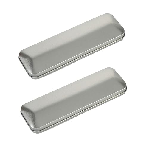 HORIALENCE 2stücke Blech Bleistiftboxen Mit Deckel Tragbare Stifte-Organizer Für Haushalt Für Schüler Und Lehrer Geeignet Für Stifte Bleistifte Und Kleinteile von HORIALENCE