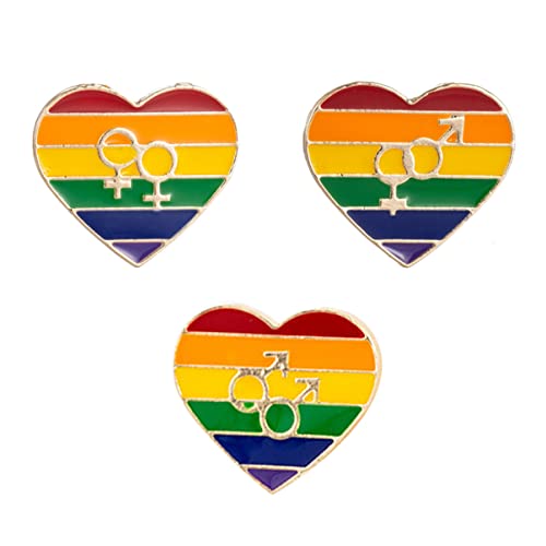 HORIALENCE 3 Stück Gay Brosche Pride Day Anstecknadel Pride Zubehör Broschennadeln Emaille Anstecknadeln Pride Dekorationen Cartoon Anstecker Pride Abzeichen Große Herzförmige HORIALENCE 3 Stück Gay Brosche Pride Day Anstecknadel Pride Zubehör Broschennadeln Emaille Anstecknadeln Pride Dekorationen Cartoon Anstecker Pride Abzeichen Große Herzförmige von HORIALENCE