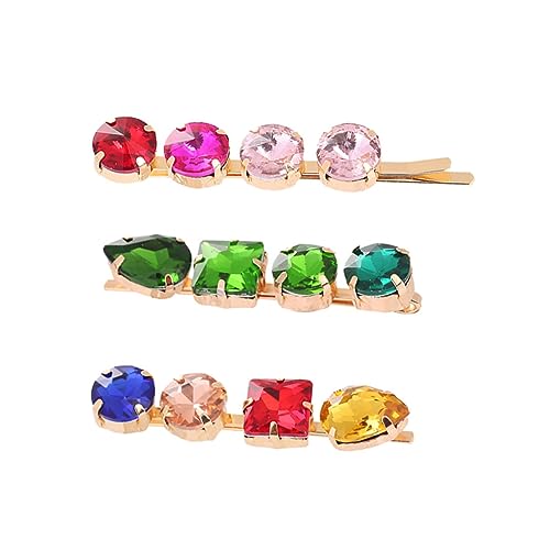 HORIALENCE 3stücke Bunte Strass-haarspangen Im Langlebiger Legierung Elegante Haarklammern Für Frauen Und Mädchen Für Besondere Anlässe Und Alltagslooks von HORIALENCE
