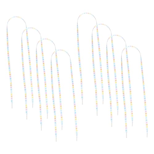 HORIALENCE 4 Paare Flache Bedruckte Blumenschnürsenkel Beidseitig Bedruckte DIY Schnürsenkel für Sportschuhe Freizeitschuhe Sneaker Canvas Geschenkidee für Damen von HORIALENCE