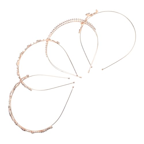 HORIALENCE 4 Stück Teiliges Set Funkelnde Haarschmuck Stirnbänder mit für Frauen und Mädchen für Hochzeiten Valentinstag und Besondere Anlässe von HORIALENCE