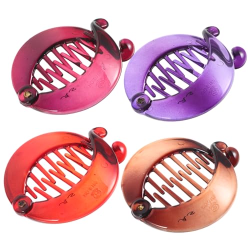 HORIALENCE 4 Stück Bananenclips für Dickes Haar Haarschmuck für Frauen Leichte Pferdeschwanz Haarspangen Strapazierfähige Accessoires Vielseitige Frisuren HORIALENCE 4 Stück Bananenclips für Dickes Haar Haarschmuck für Frauen Leichte Pferdeschwanz Haarspangen Strapazierfähige Accessoires Vielseitige Frisuren von HORIALENCE