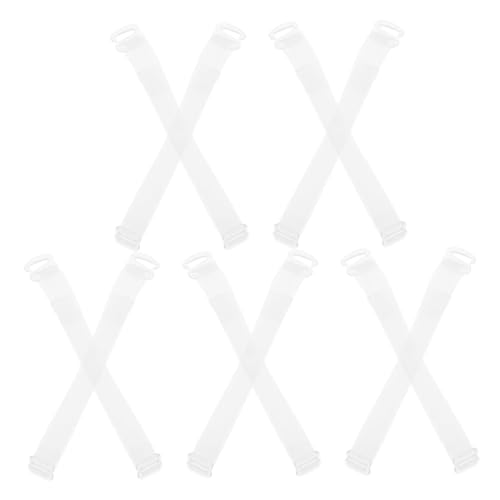HORIALENCE 5 Paare Verstellbare High Heels Schuhriemen für Damen Transparente Anti rutsch Fersenbänder Unsichtbare Ersatz schnürsenkel für Lose Absatzschuhe Vielseitige Schuhstraps Breit von HORIALENCE