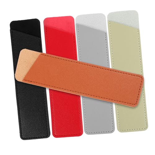 HORIALENCE 5stücke Stifthülle Aus Leder Für Stifte Und Kugelschreiber Tragbare Aufbewahrungstasche Schlicht Und Elegant Für Büro Und Uni von HORIALENCE