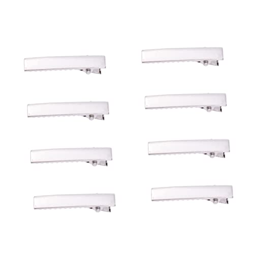 HORIALENCE 50stücke Haarspangen Mini Alligator Clip Mit Zähnen Aus Eisen Farbe Silber Für Individuelle Haarspangen Oder Schleifen Befestigung von HORIALENCE