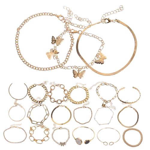 HORIALENCE 6sätze Damen Fußkettchen Fußkette Schmuck Armbandschmuck Für Frauen Vintage Design Mit Tadelloser Verarbeitung Leicht Und Tragbar Für Alltagsschmuck Und Freundschaftsgeschenke von HORIALENCE