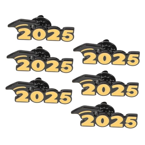 HORIALENCE 6stücke Klasse Von Graduation Cap Revers Pin Für Studenten Für Jacken Und Pullover Legierung Brosche Pins Bachelor Hut Abzeichen von HORIALENCE
