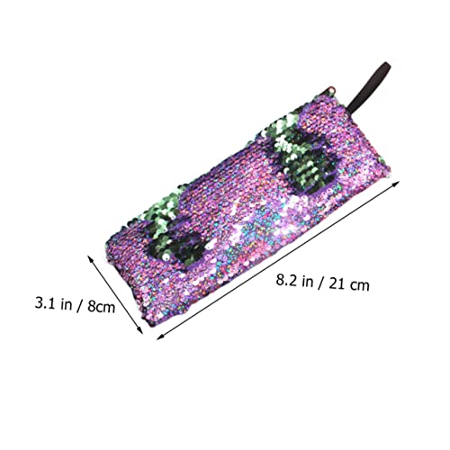 HORIALENCE 7Stücke Teiliges Kreatives Meerjungfrau Glitzer Stiftetui für Multifunktionale Schreibwaren für Stifte Kopfhörer und Kabel Robuste Aufbewahrungslösung von HORIALENCE