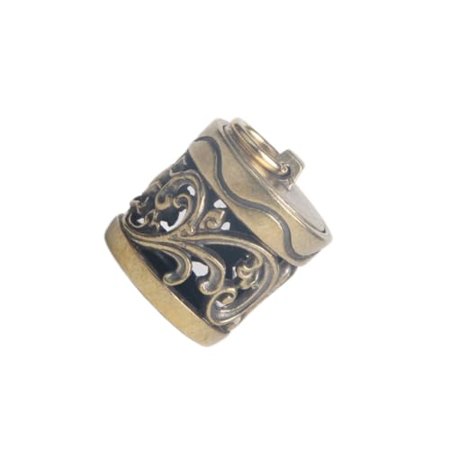 HORIALENCE Ätherisches Öl Diffuser Anhänger Messing Dekorative Halskette Aromatherapeutisches Schmuckstück für DIY Duftkugeln und Pillen Einzigartiges für Besondere Anlässe von HORIALENCE