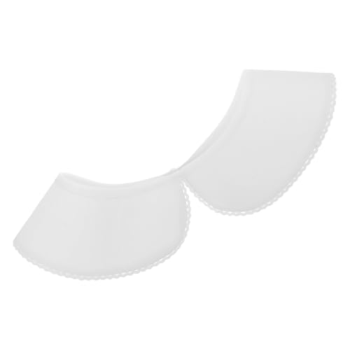 HORIALENCE Abnehmbarer Falscher Kragen für Damen Eleganter Plissierter Reverskragen Baumwolle Weißer Kragen für Herbst/Winter für Blusen und Kleider von HORIALENCE