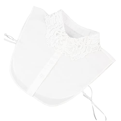 HORIALENCE Fake Collar Damen Abnehmbarer Spitzenkragen Ärmellos Elegant für Frauen und Mädchen Vielseitig Einsetzbar Atmungsaktiv Leicht zu Tragen von HORIALENCE