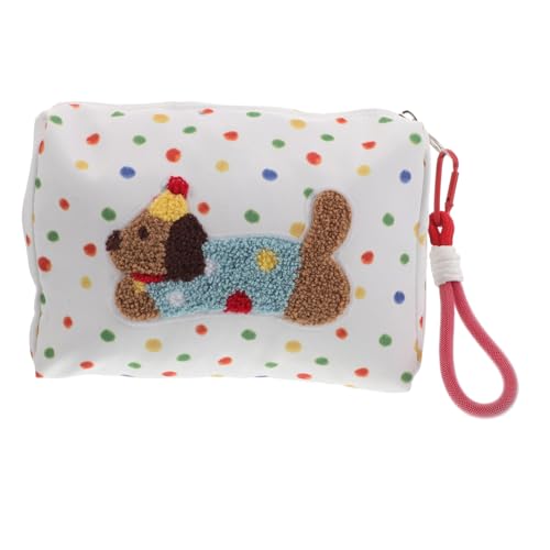 HORIALENCE Auto Aufbewahrungstasche Kosmetiktäschchen für Mädchen Kosmetiktasche mit Reißverschluss für Damen kleine Reise-Kosmetiktasche Kosmetiktasche für Hunde Polyester von HORIALENCE