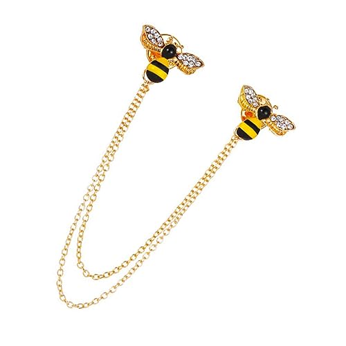 HORIALENCE Bienenbrosche mit Funkelnden Strasssteinen Anstecknadel für Damen und Herren Modisches Accessoire für Kleidung Schals und für von HORIALENCE