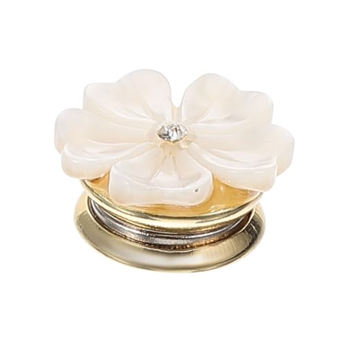 HORIALENCE Blumenbrosche für Damen Magnetische Dekorative Brosche Form Eleganten Natürlichem Muschelmaterial für Kleidung Accessoires Perfektes von HORIALENCE