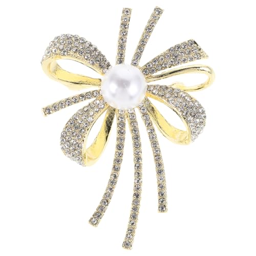 HORIALENCE Brosche Perlenbroschennadeln Strassbrosche Für Kleid Broschenstifte Pins Für Rucksäcke Mädchen Frauen-pin Brosche Mit Künstlichen Perlen Damen-bogenbrosche Golden HORIALENCE Brosche Perlenbroschennadeln Strassbrosche Für Kleid Broschenstifte Pins Für Rucksäcke Mädchen Frauen-pin Brosche Mit Künstlichen Perlen Damen-bogenbrosche Golden von HORIALENCE