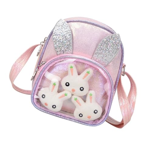 HORIALENCE Chic Umhängetasche Glitzernd PU Strapazierfähig Reißverschluss Süß für Mädchen Outdoor Reise Alltag von HORIALENCE