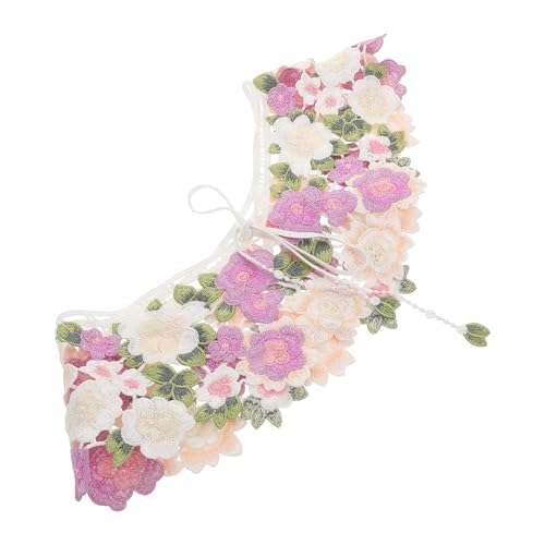 HORIALENCE Damen Abnehmbarer Fake mit Stilvollem Stickdesign Vielseitiges Accessoire für Pullover Blusen Weichem Polyester Gefertigt Ergänzung für Look von HORIALENCE