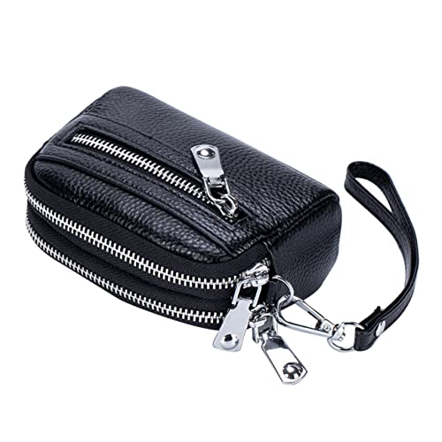 HORIALENCE Damen Münzbeutel mit Reißverschlussfächern Multifunktionale Geldbörse für Kreditkarten und Bargeld für Reisen Partys und Shopping Kompakte Tasche Schwarz HORIALENCE Damen Münzbeutel mit Reißverschlussfächern Multifunktionale Geldbörse für Kreditkarten und Bargeld für Reisen Partys und Shopping Kompakte Tasche Schwarz von HORIALENCE