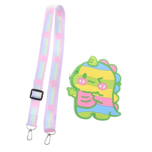 HORIALENCE Dinosaurier Silikon Geldbörse für Niedliche Umhängetasche für Jungen und Mädchen Vielseitige Verwendung als Münzbeutel oder Crossbody Bag Weichem und Strapazierfähigem Silikon von HORIALENCE