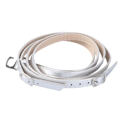 HORIALENCE Drop Cross Schuhriemen für Damen High Heels Kunstleder Schnürsenkel Verstellbare Riemen zum Sicheren Halt Langlebig und Modisch Silberfarbene Pumps Zubehör von HORIALENCE