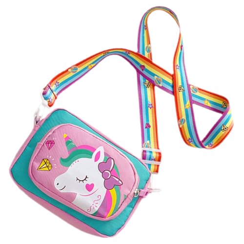 HORIALENCE Einhorn Handtasche Für Mädchen Aus Multifunktionale Umhängetasche Als Crossbody-Tasche Und Geldbörse Leicht Tragbar Für Kleinkinder von HORIALENCE