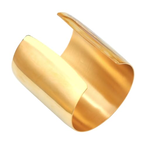 HORIALENCE Einstellbarer Damen Armreif aus Edelstahl Modischer Breiter Cuff Bangle in Gold Schlichtes Design für Alltag Party für Frauen Mutter und Tochter Geeignet HORIALENCE Einstellbarer Damen Armreif aus Edelstahl Modischer Breiter Cuff Bangle in Gold Schlichtes Design für Alltag Party für Frauen Mutter und Tochter Geeignet von HORIALENCE