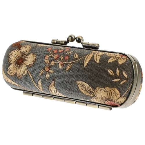 HORIALENCE Retro Lippenstifthalter für Damen Lippenstiftetui mit Spiegel Kompakte Kosmetiktasche für Handtasche Langlebiges Vintage Design Reise Lippenstift Organizer von HORIALENCE
