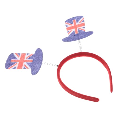 HORIALENCE England-flaggen-reifen Stirnband Britischer Feier-reifen Kostüm-reifen Nationalparty-stirnband Mit Kleinen Britischen Flaggen Kostüm-haarband Für Jubiläen Und Feiern von HORIALENCE