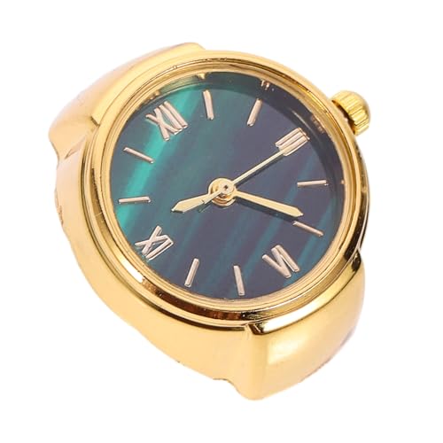 HORIALENCE Männer Fingeruhr Ringuhr Legierung Fingeruhr mit Römischen Ziffern Elegantes Accessoire für Alltag von HORIALENCE